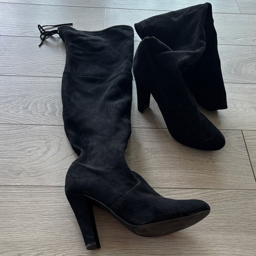 Steve Madden Black Over the Knee Boots